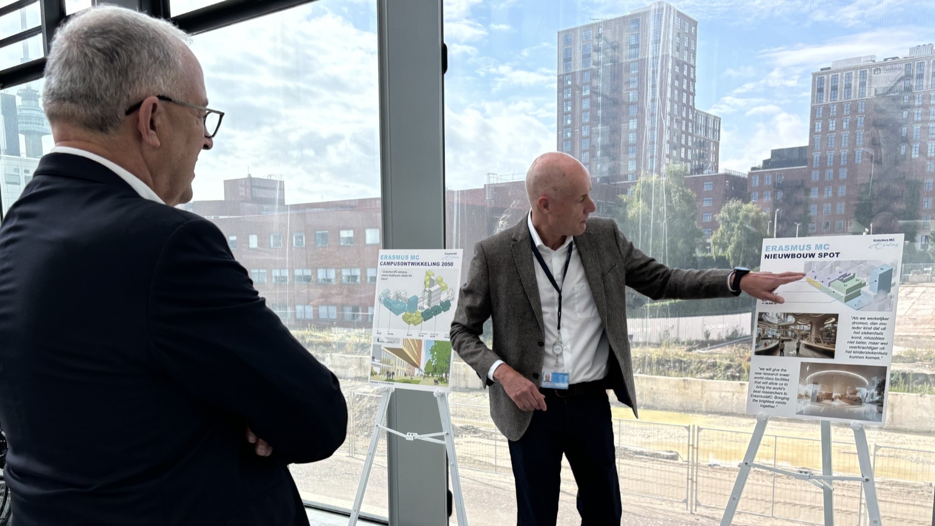 Dirk Schraven en oud-burgemeester Aboutaleb