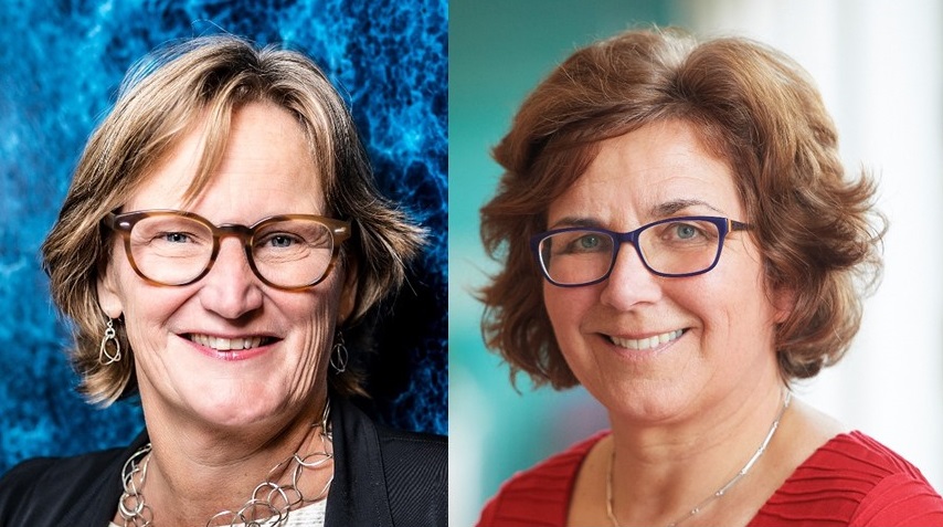 Erica Bakkum (l) en Jacomine Ravensbergen