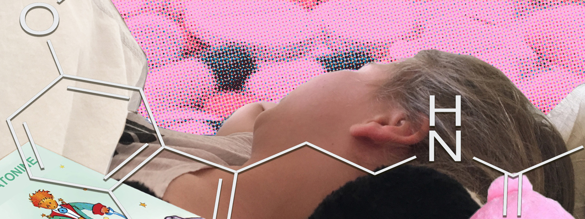 Slapend meisje melatonine 1200