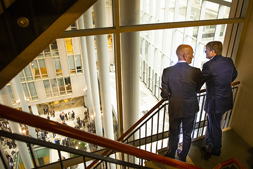 Opening Erasmus MC koning Willem-Alexander met bestuursvoorzitter