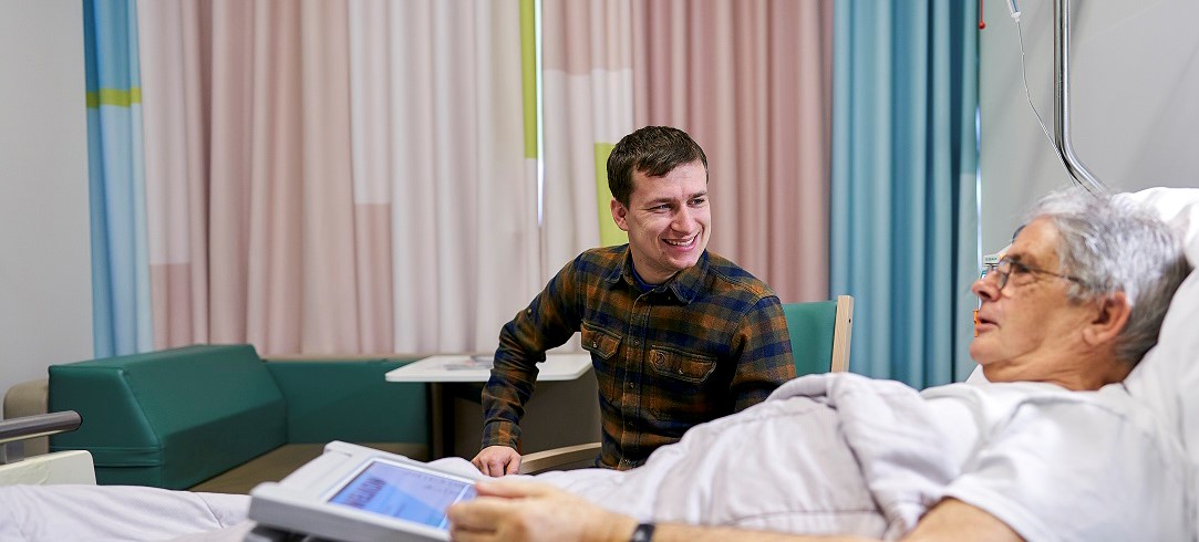 Patient with visitor