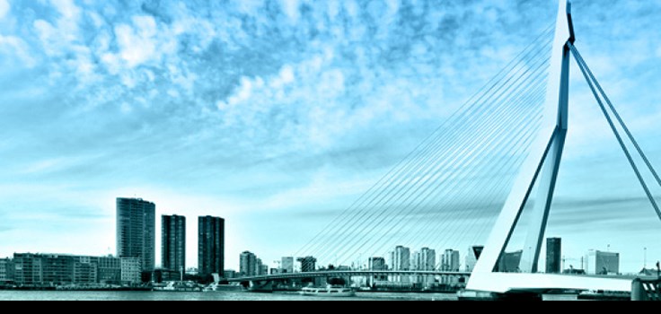 Grafische afbeelding Erasmusbrug Grafische afbeelding Erasmusbrug