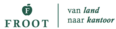 Logo Froot. Van land naar kantoor.