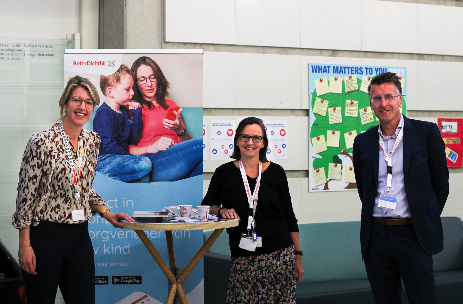 Beter dichtbij koffiefeest directie