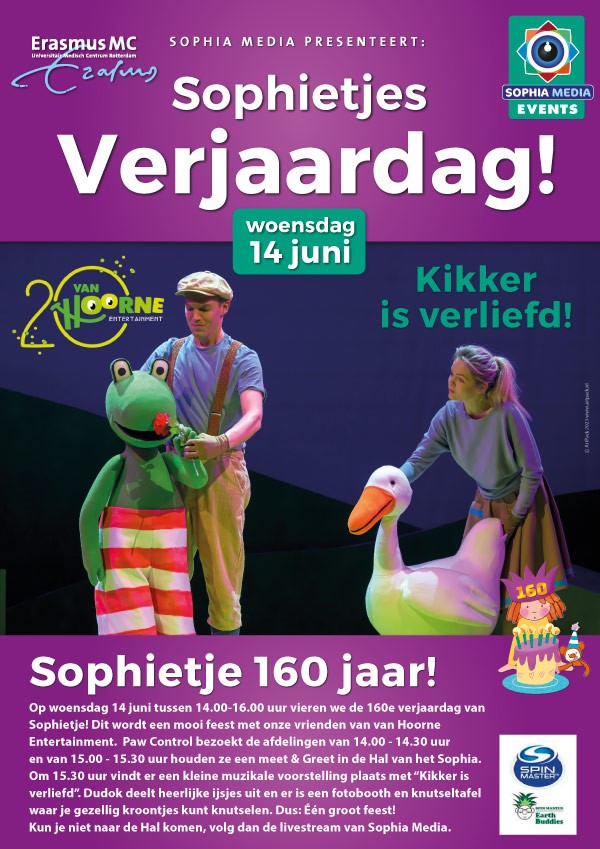 Flyer Sophietje is jarig 