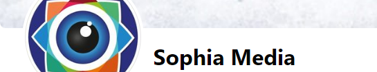 Logo sophia media met naam