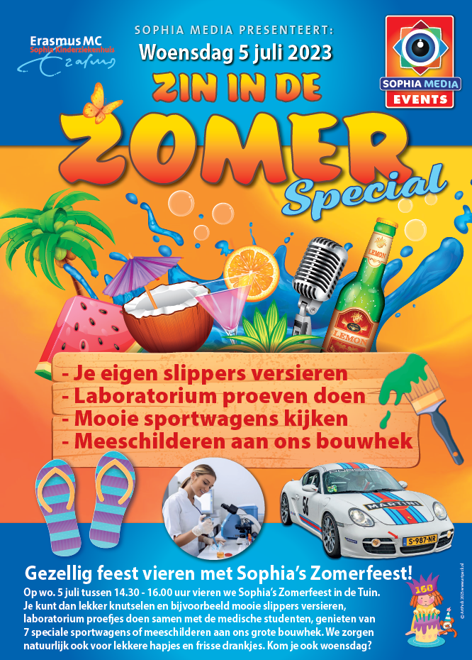 Zomer in de tuin flyer