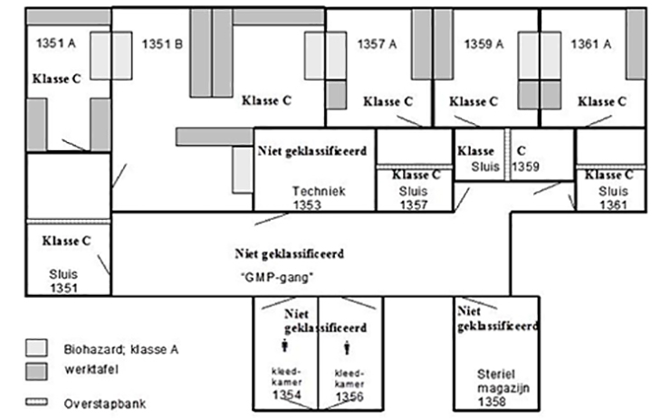 Map of Clean Room Facilities