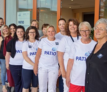 Groepsfoto van PATIO vrijwilligers