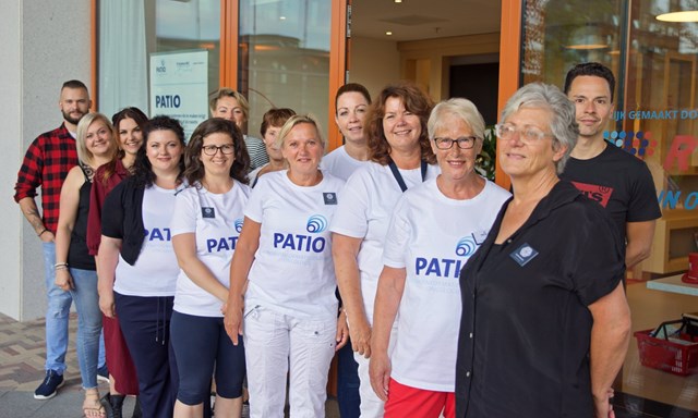 Groepsfoto van PATIO vrijwilligers