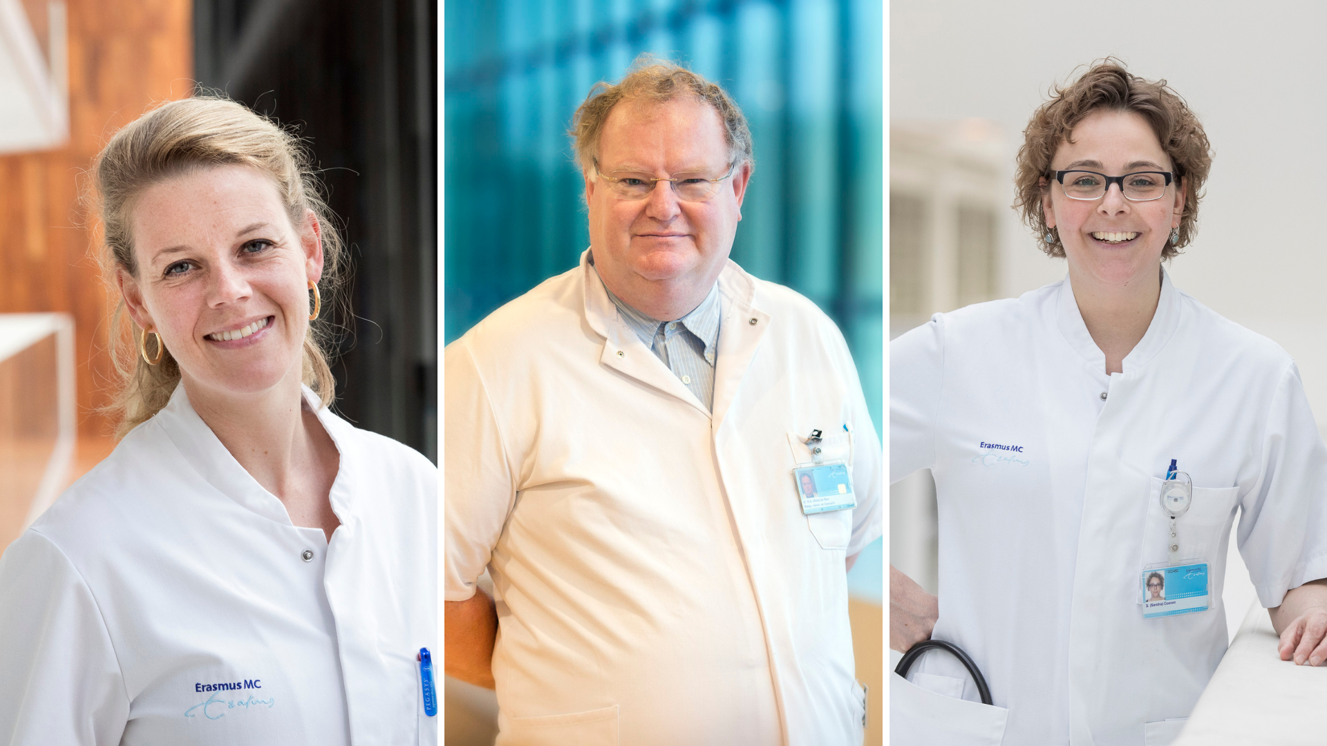 Collage Caroline den Hoed, Rob de Man en Sandra Coenen (MDL artsen)